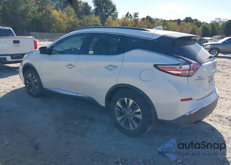 2016 Nissan Murano Sv z USA, uszkodzony, nr VIN 5N1AZ2MG1GN161396